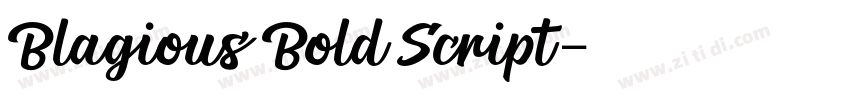 Blagious Bold Script字体转换 Blagious Bold Script字体转换